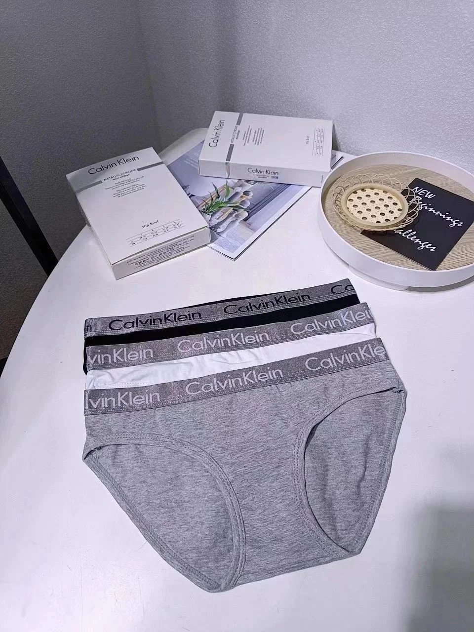 CK Women's Underwear 3-Pack - Premium Cotton Briefs