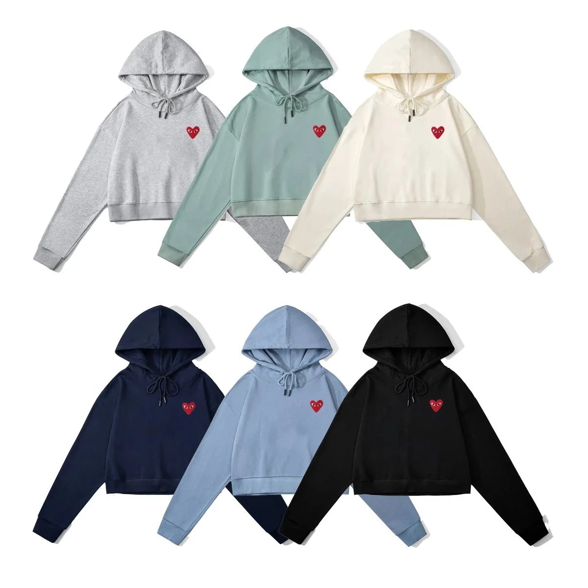 Love heart logo hooded sweatshirt