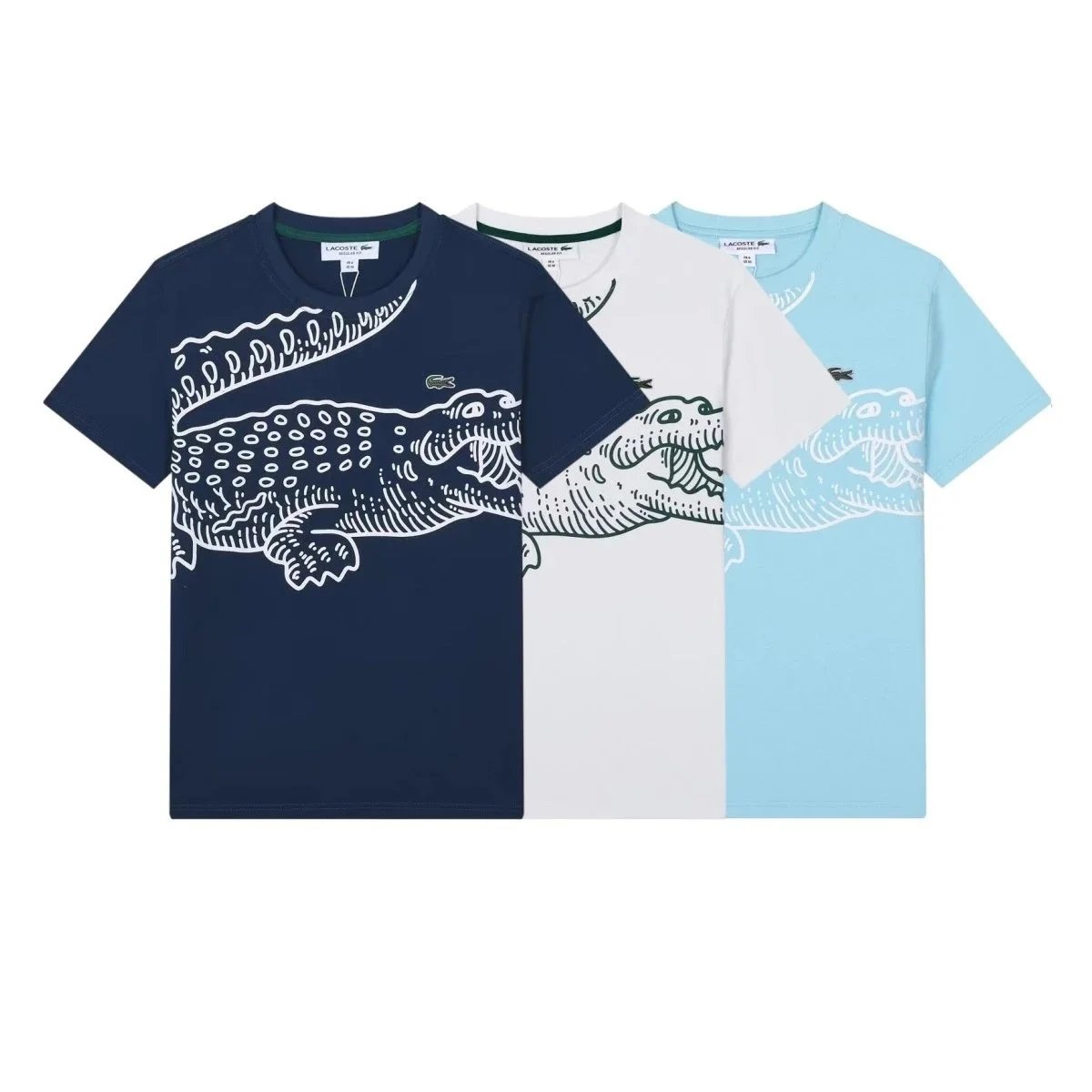 L*coste Crocodile pattern T-shirt